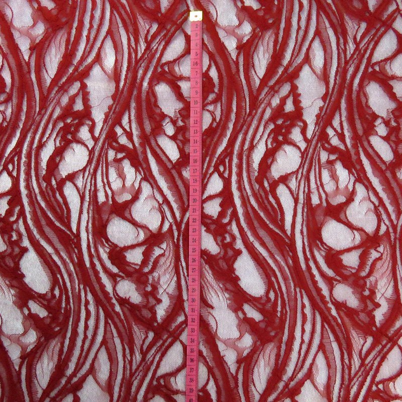 Lace Fabric Dress Bridal Nylon Warp Knit for Women's Wear Wholesale Su 12